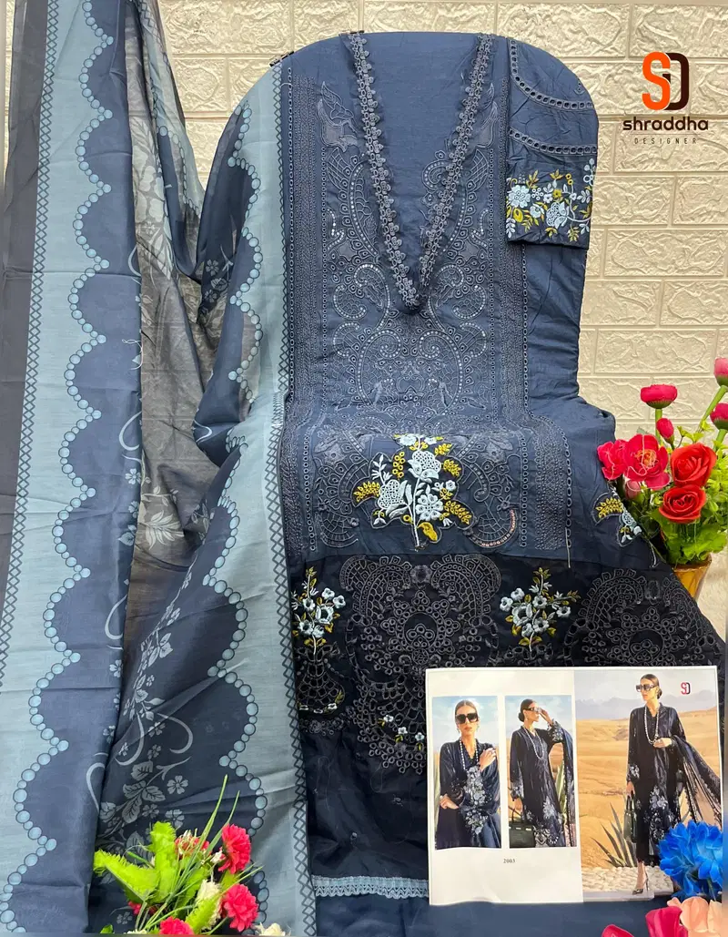 Maria B Lawn Vol 2 By Shraddha Pure Cotton Pakistani Suits Orders In India
